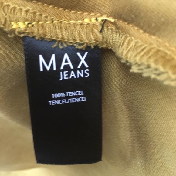 Max Jeans Drape Front Jacket M Mustard - Picture 7 of 8